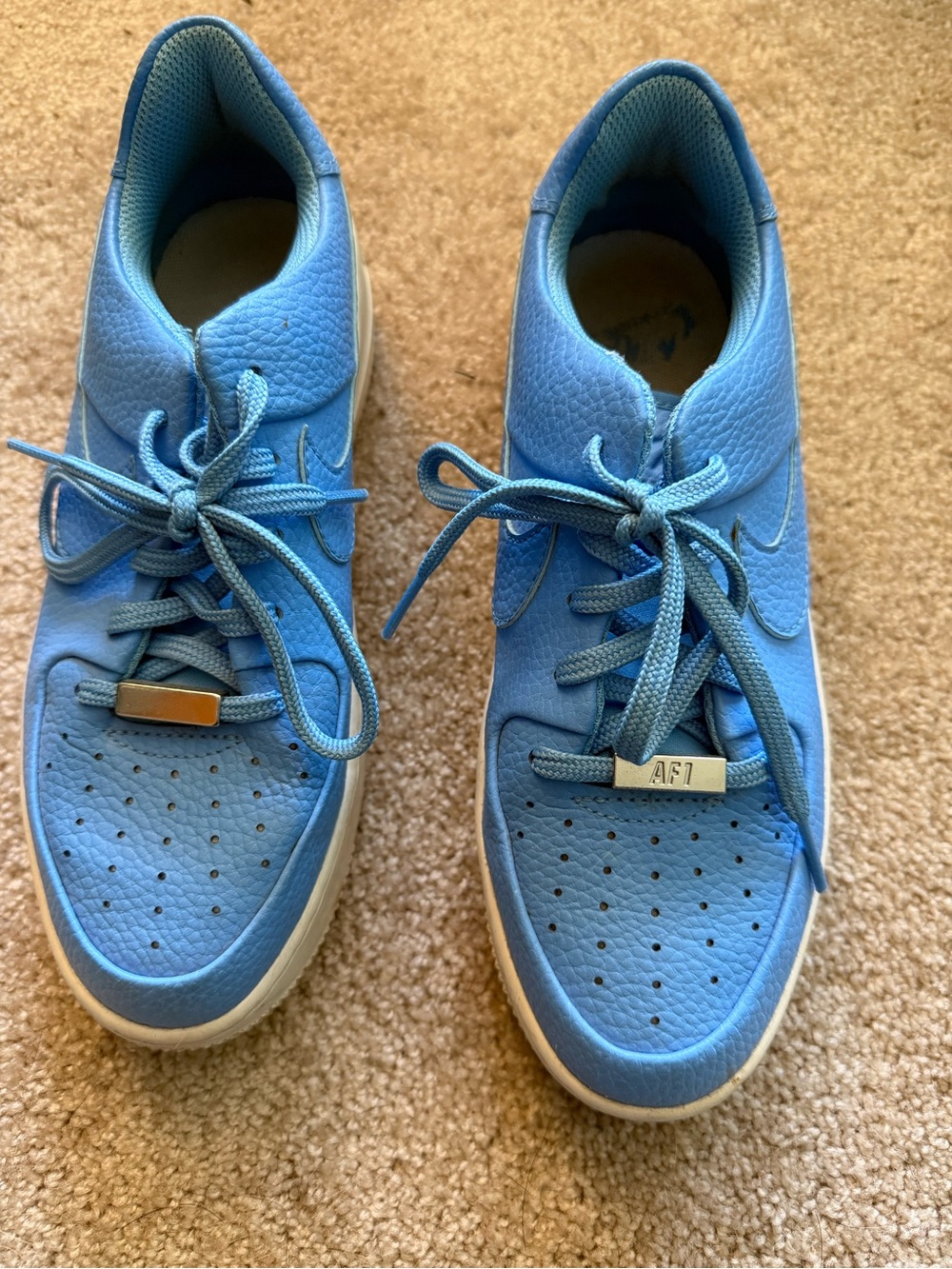 Nike Low-Top Sneakers in Sky Blue with White Sole